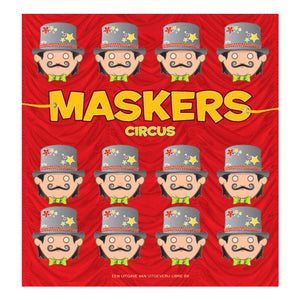 Central bok hus masker: cirkus