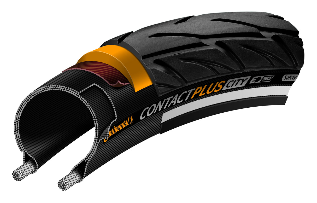 Continental Tire Contact Plus City 37-622 (28x1.40) Črni refleks
