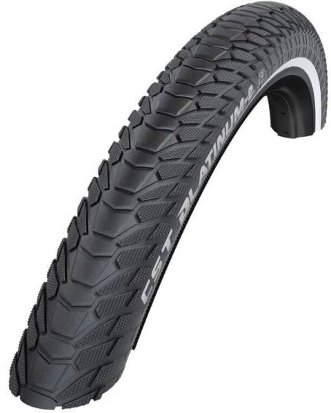 CST-Außengürtel Platinum E (1 mm Anti-Leak) Farbe: Schwarz mit Reflexionsgröße: 28x1.60, Etro 42-622