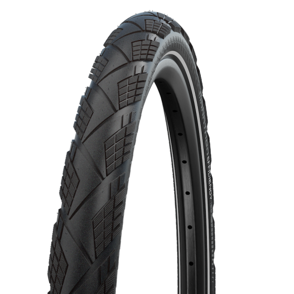 Folding band Schwalbe Marathon Efficiency Super Race V-Guard 27.5 x 2.15 55-584-Black with reflection