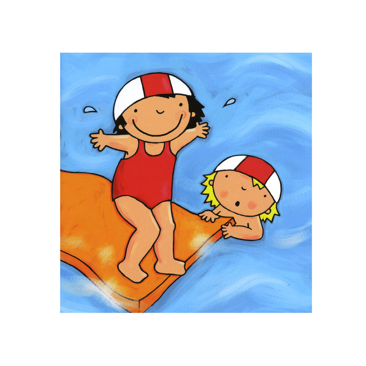 Big Anna learns to swim