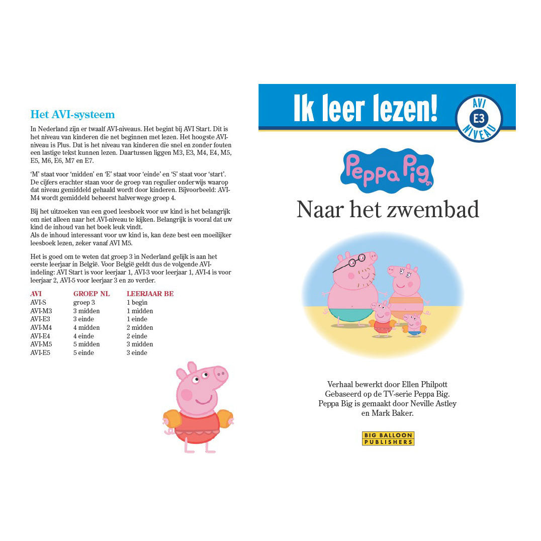 Big balloon peppa pig - ik leer lezen! kinderboek avi-e3