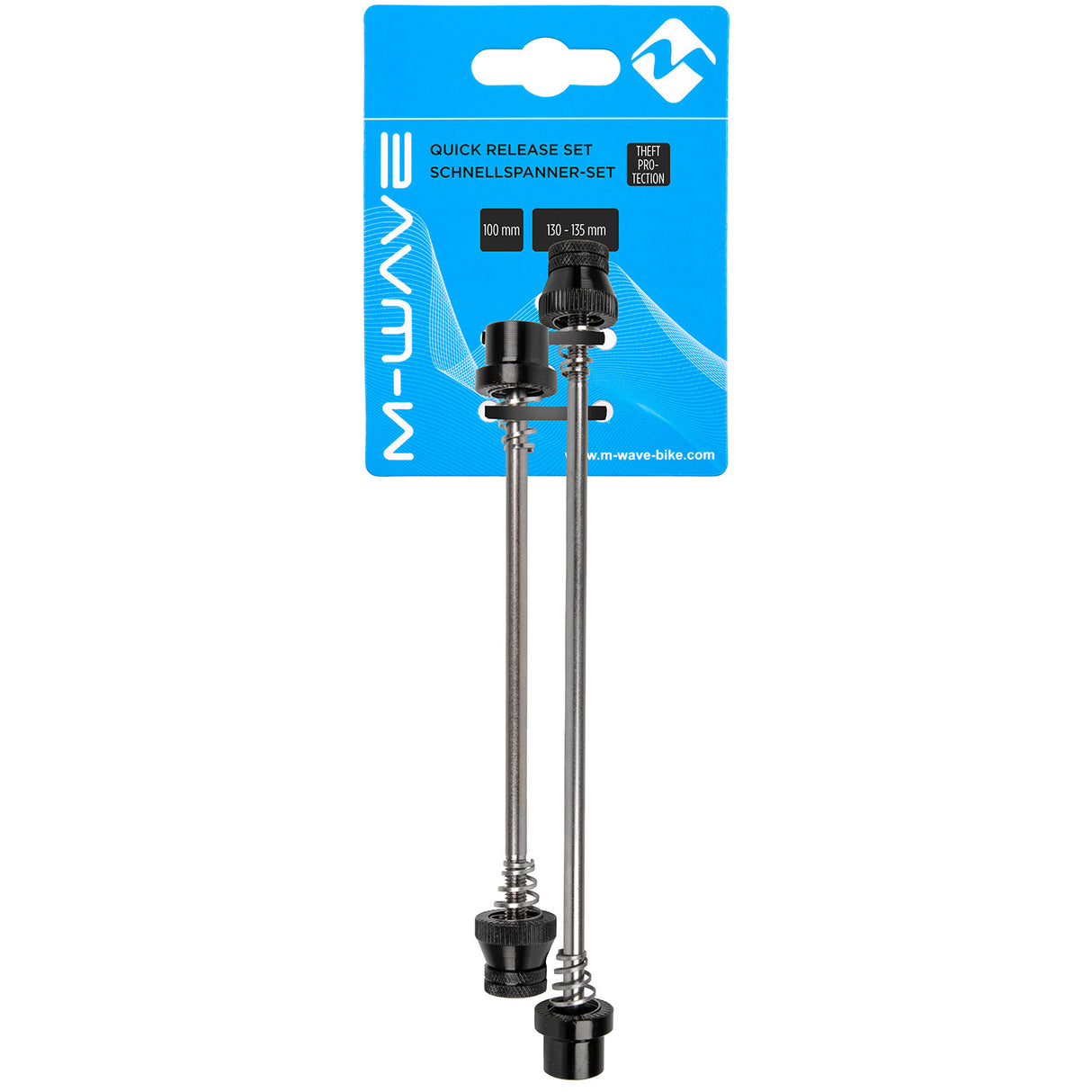M -Wave Quick -Release Set Old 100 + 135 mm -Negro