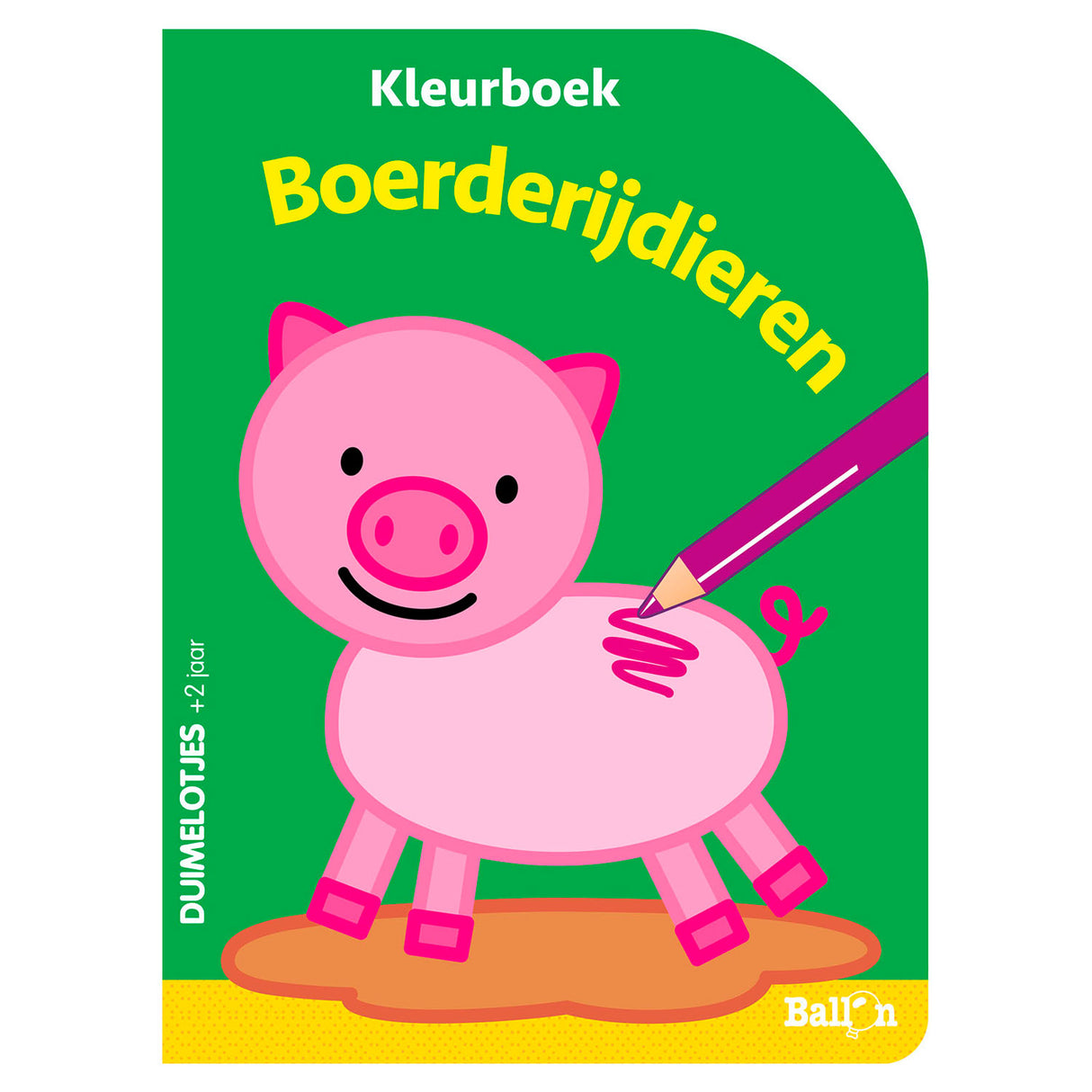 Libro para colorear de animales de granja de Thumbelots