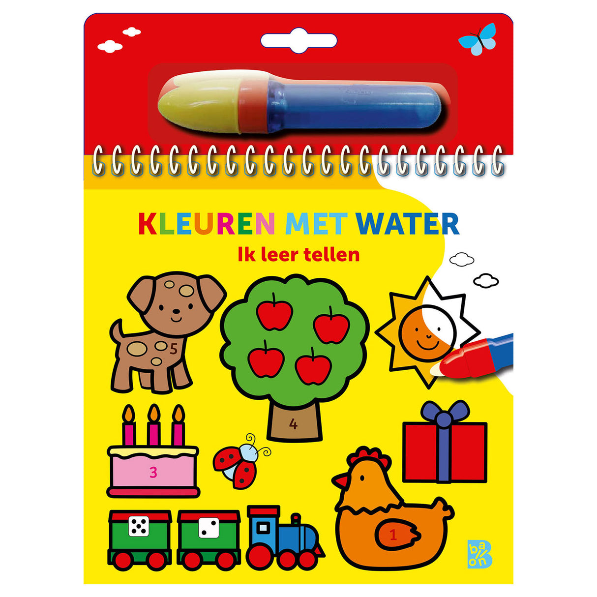Standaard uitgeverij kleuren met water - ik leer tellen