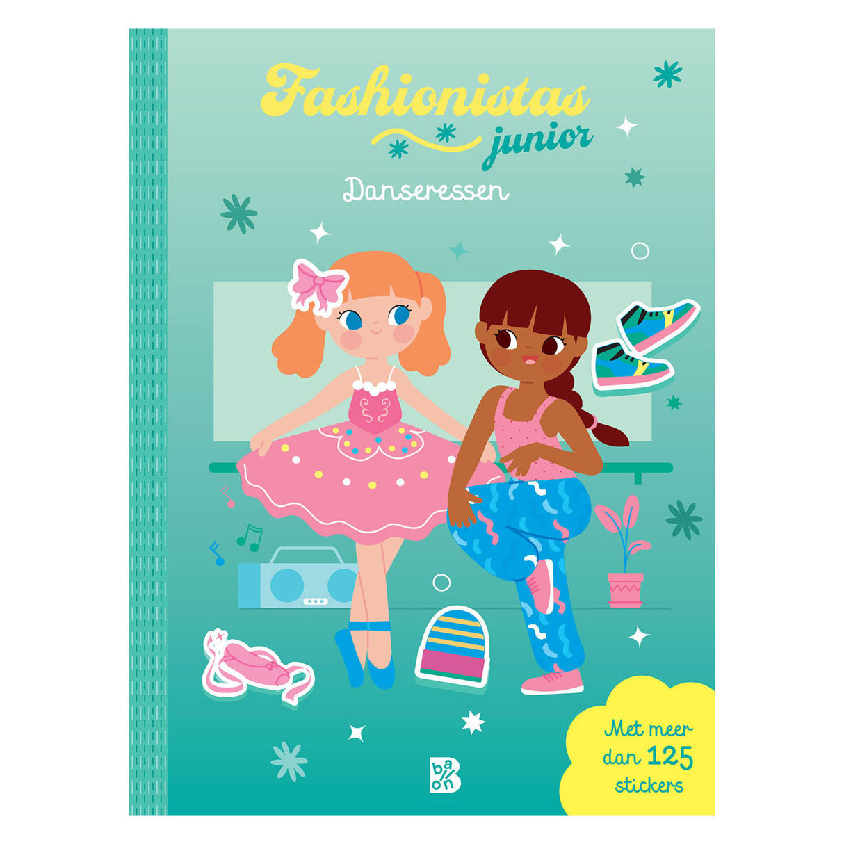 Standaard uitgeverij stickerboek fashionistas junior danseressen - 125 stickers