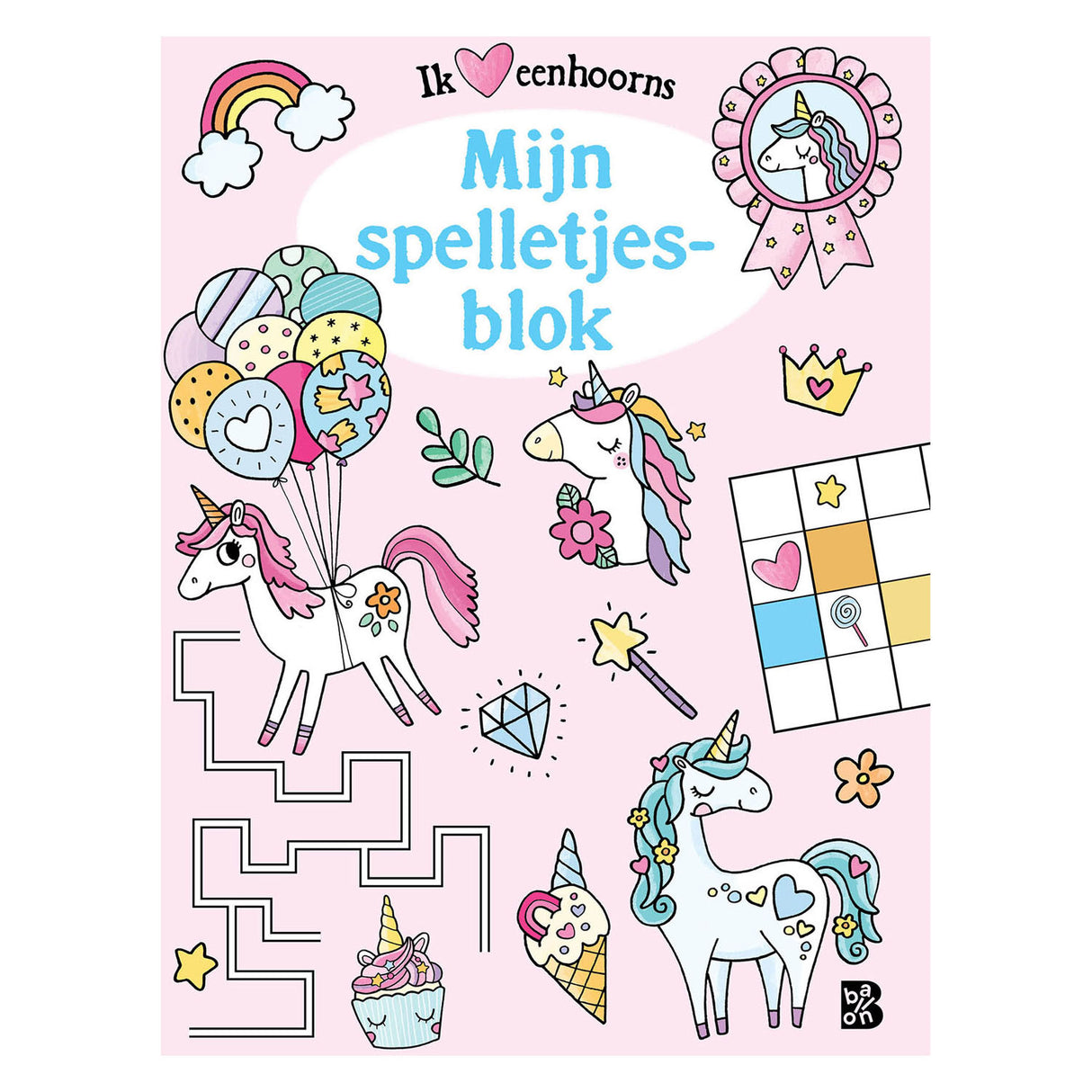Standaard uitgeverij eenhoorns spelletjesblok