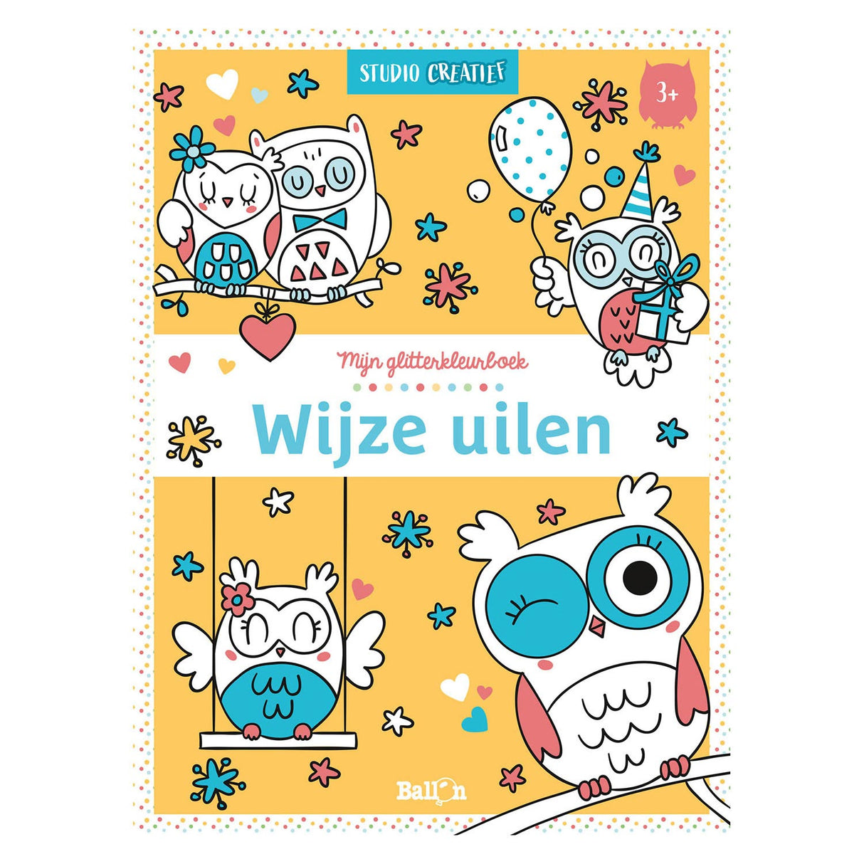My Glitter Color Book Wise Owl