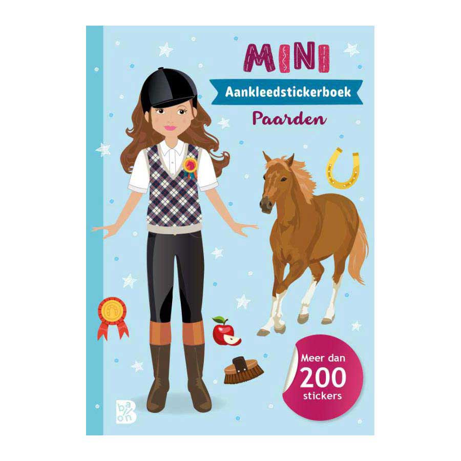 Standaard uitgeverij mini aankleedstickerboek - paarden