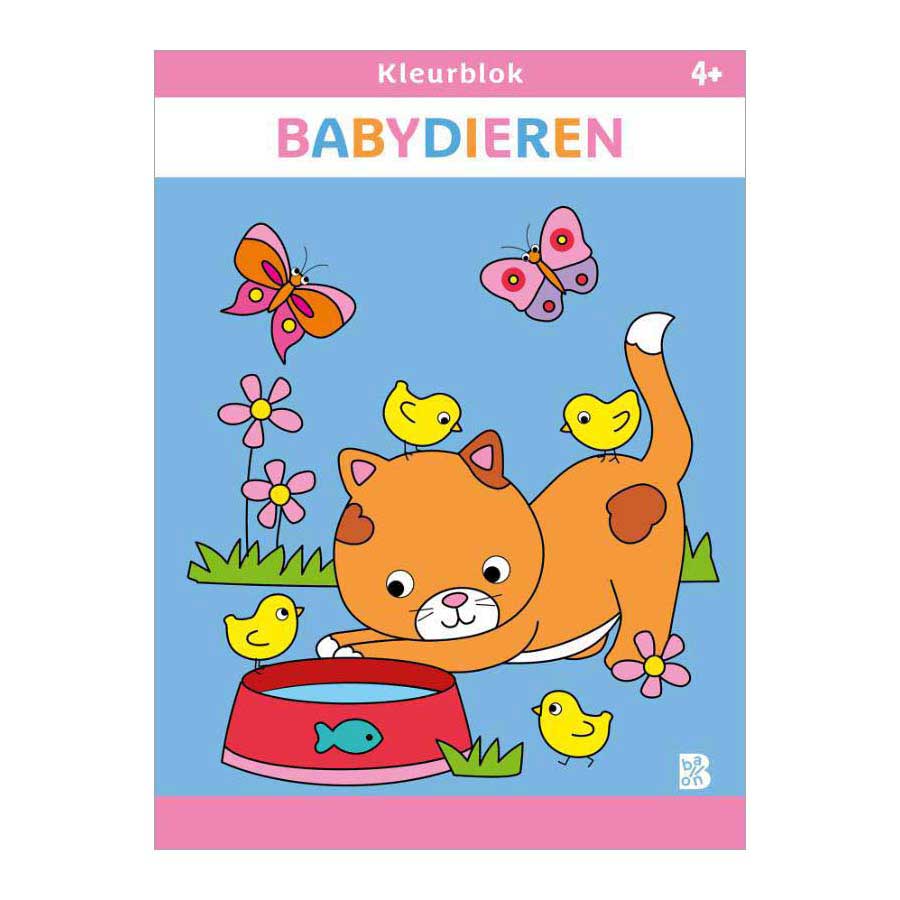 Standaard uitgeverij kleurblok babydieren 4+