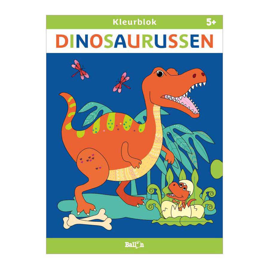 Standaard uitgeverij kleurblok dinosaurussen 5+