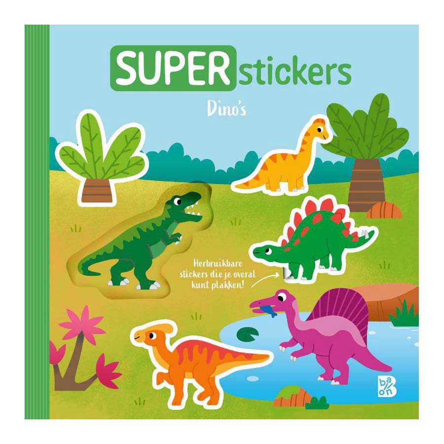 Standaard uitgeverij superstickers - dino's 18m+