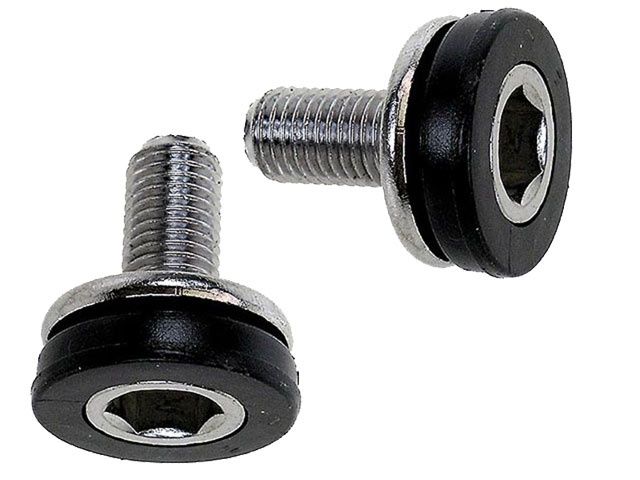 Crank Bolt Set M8 BAS15 pr. 2 stykker sort sølv