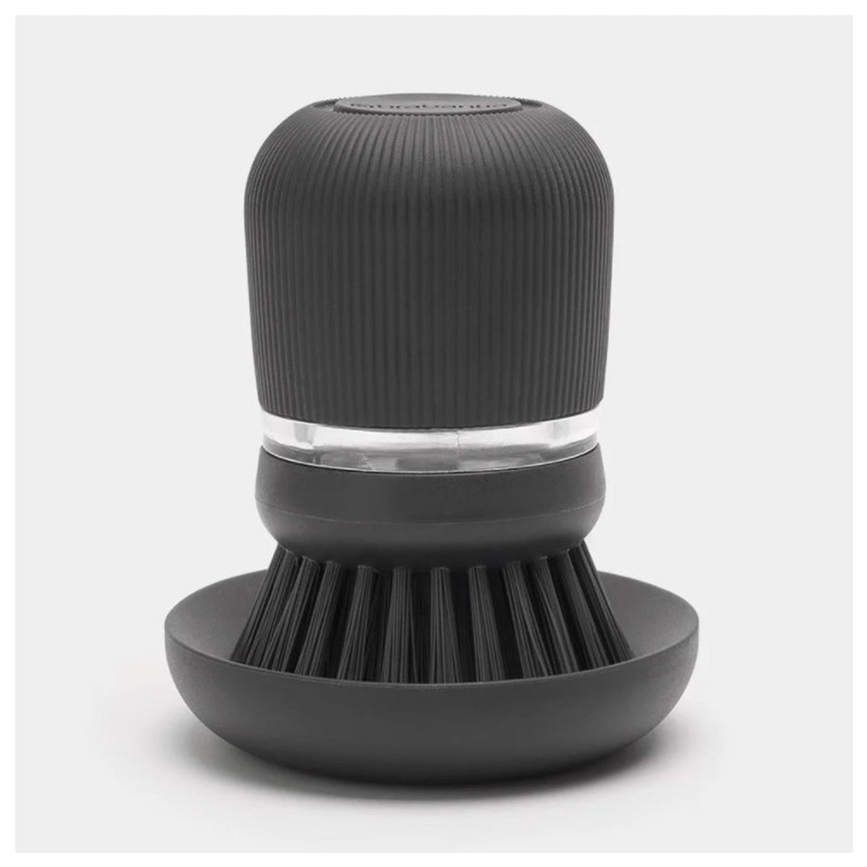 Brabantia Sinkide lavavajillas cepillo con depósito de jabón gris oscuro