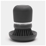 Brabantia Sinkide lavavajillas cepillo con depósito de jabón gris oscuro