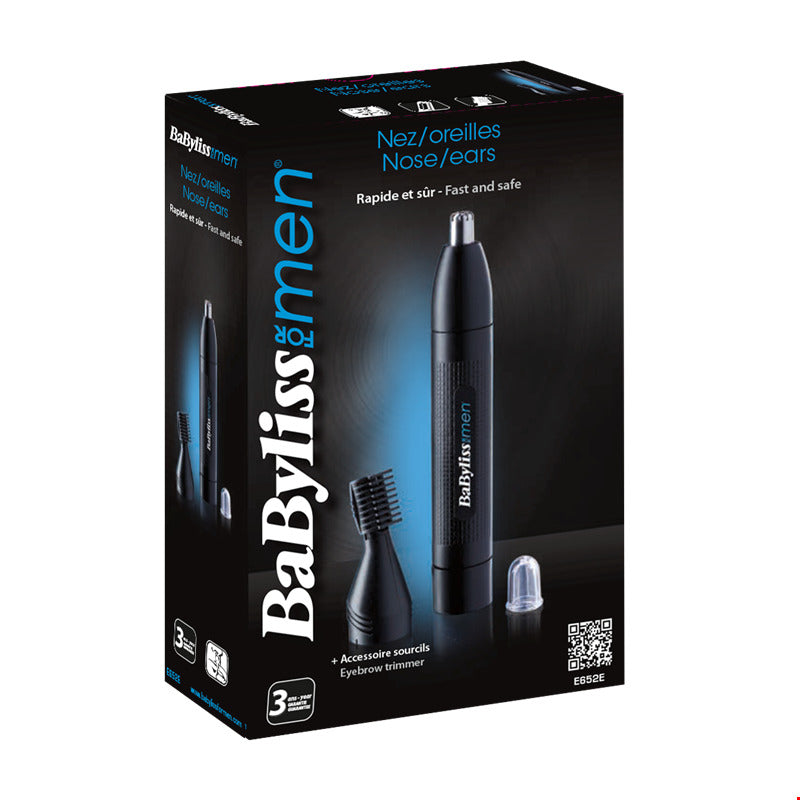 Babyliss babyliss e652e næser oortrimmer sort