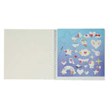 Sticker and template book I love animals