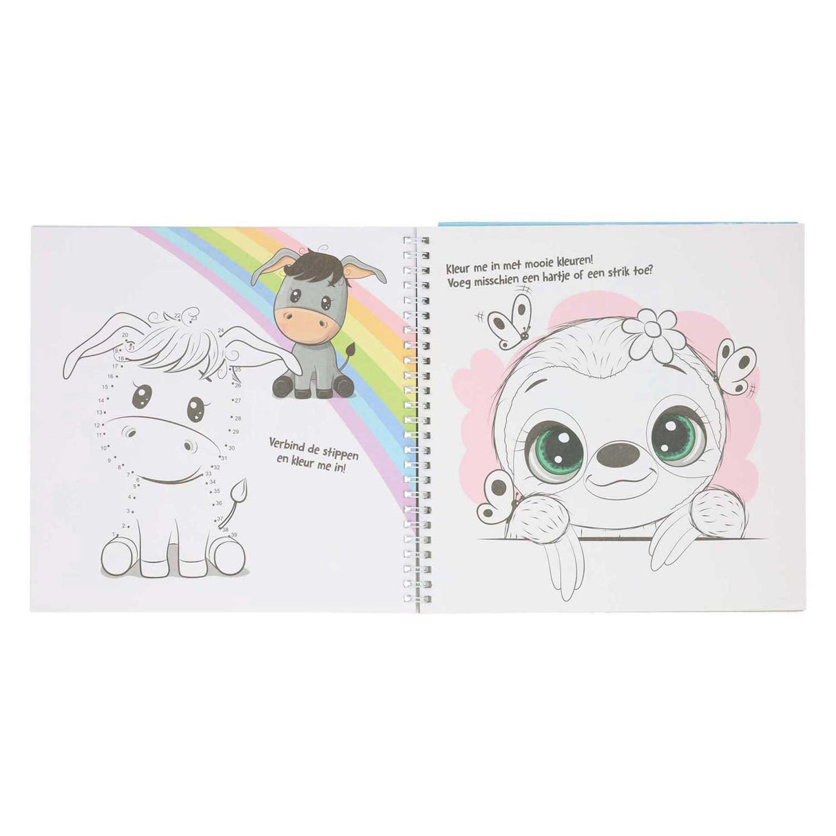 Sticker and template book I love animals