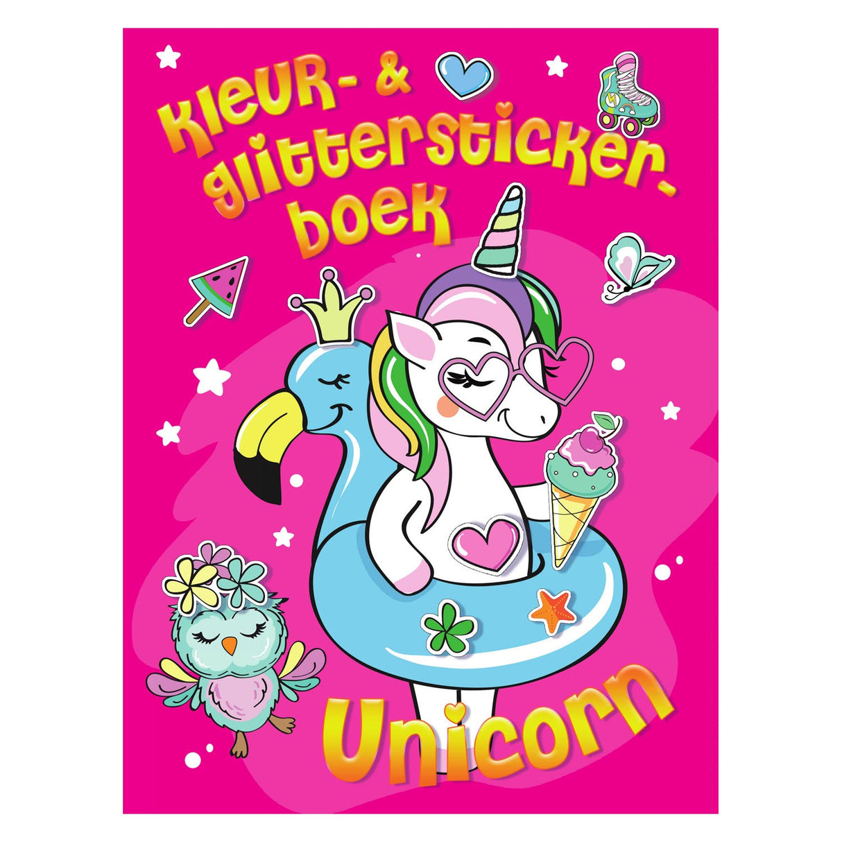 Faarf Glitter Sticker Buch Unicorn