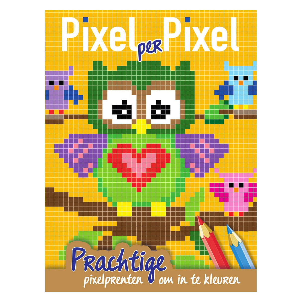 Oral Cards Pixel Colorbook Owls