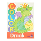 Mondaarten Dikke Lines Colorbook Color - Dragon