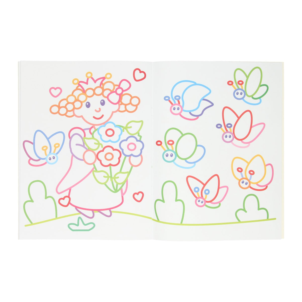 Orální karty Dikke Lines Colorbook Barva - princezna
