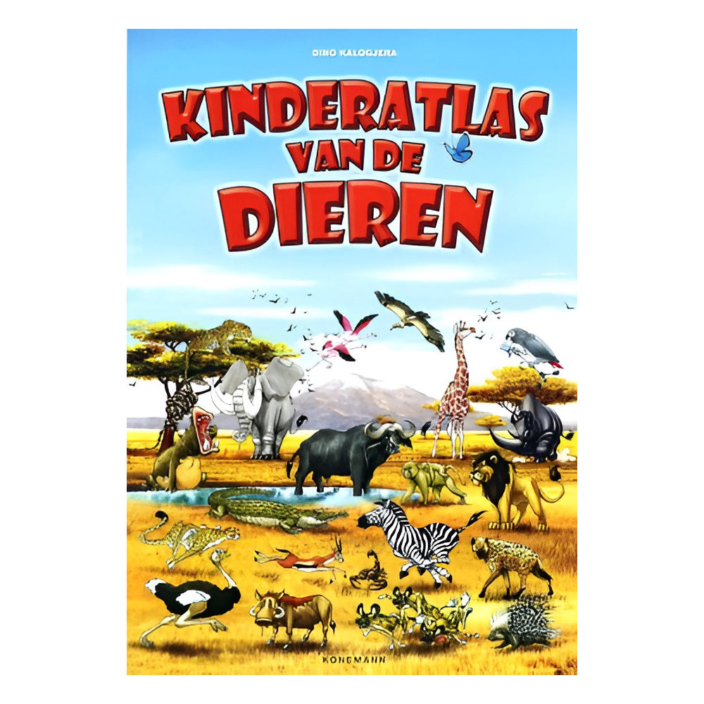 Mondikaarten mega kinderatlas van de dieren