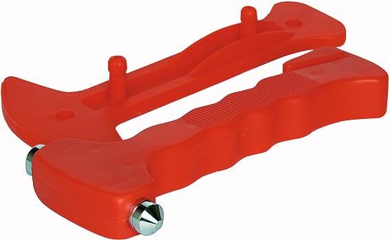 HP Emergency Hammerwith belt knife and holder, 18.3 x 8.6cm, plastic