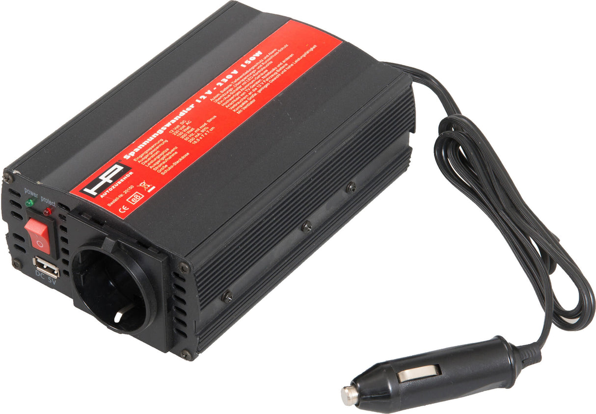 Hp voltage converter voltage coverter 12v-230v l 18.00cm w 14.00cm