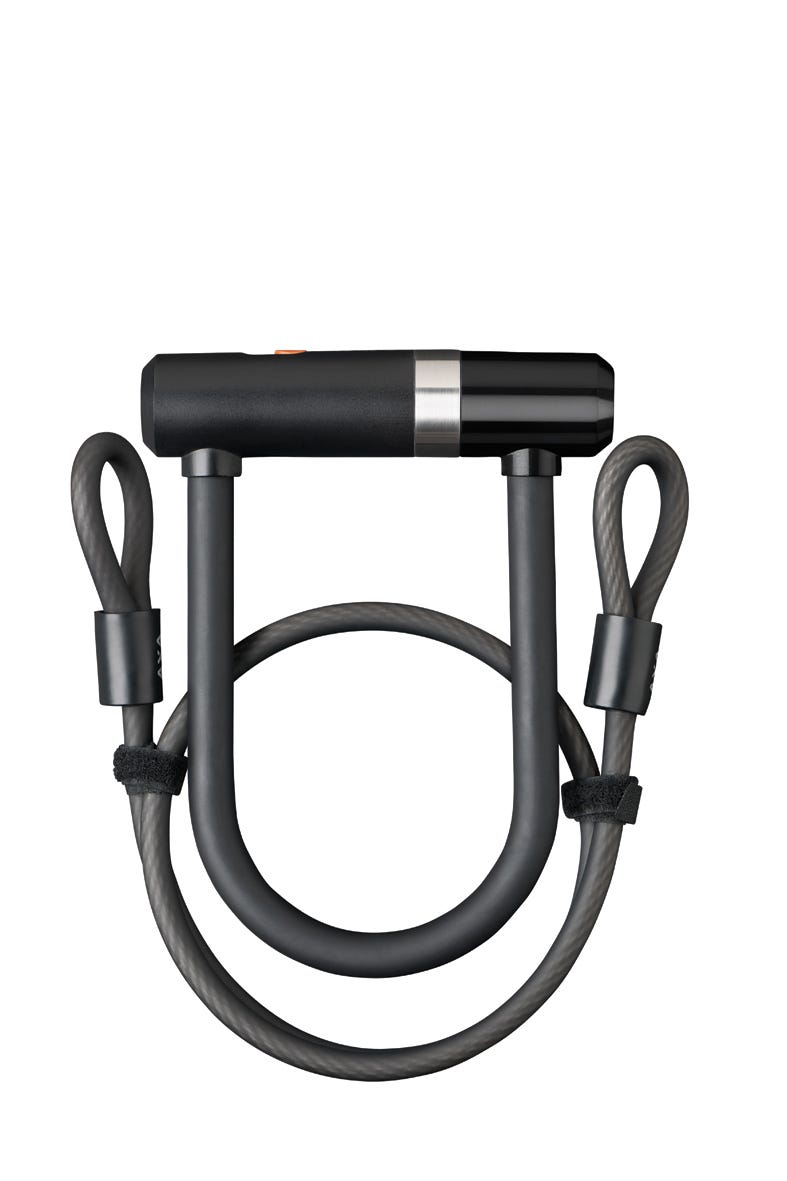 Newton UL U-lock with cable 1000 x 8 mm black