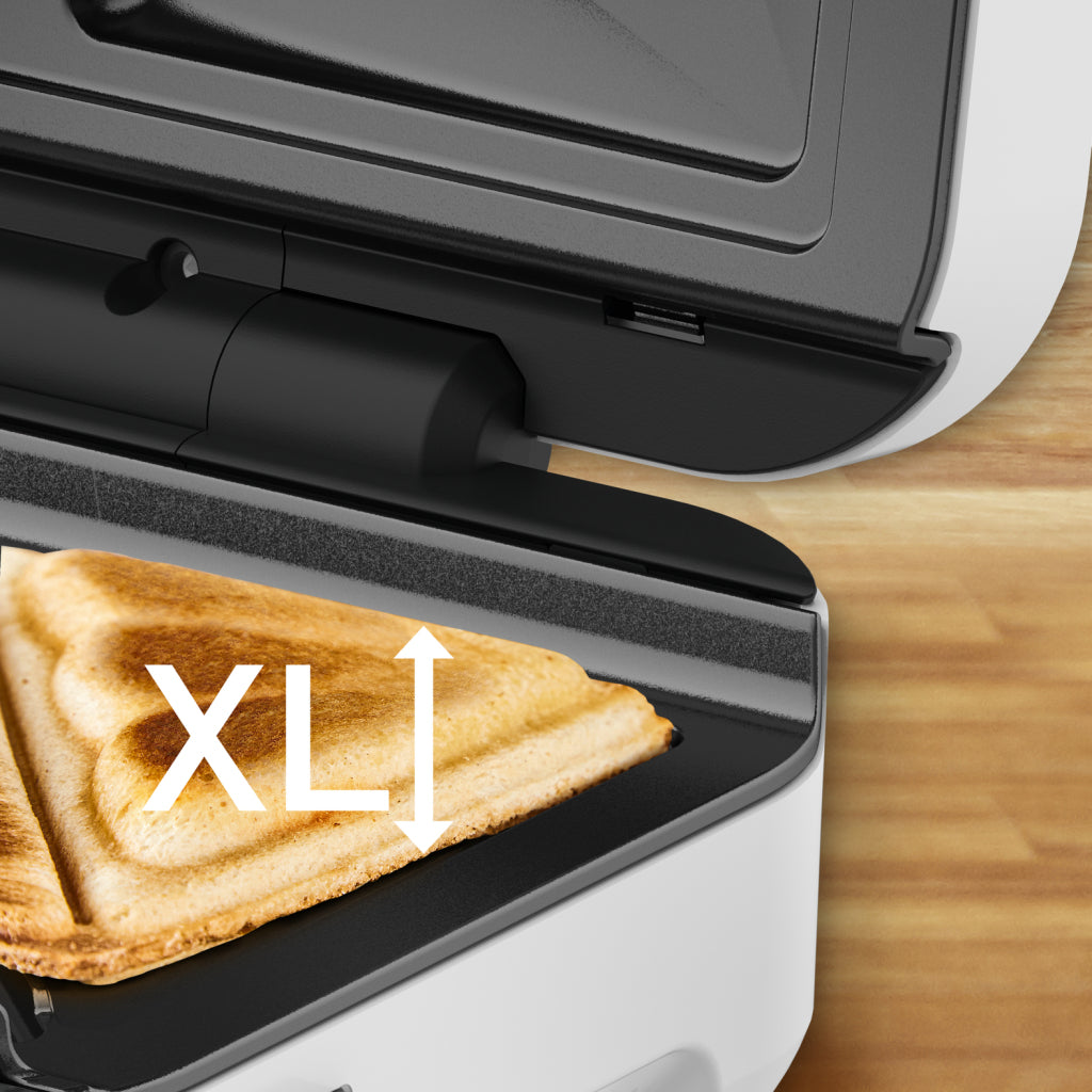 Tefal SW7011 Snack XL Sandwichmaker Silber Weiß