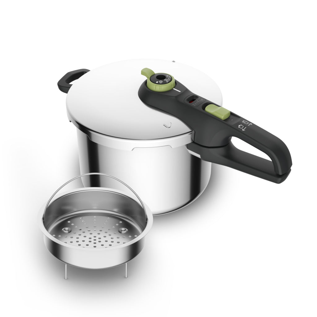Tefal P25807 Secure 5 trendy pressure cooker 6 liters with steam basket