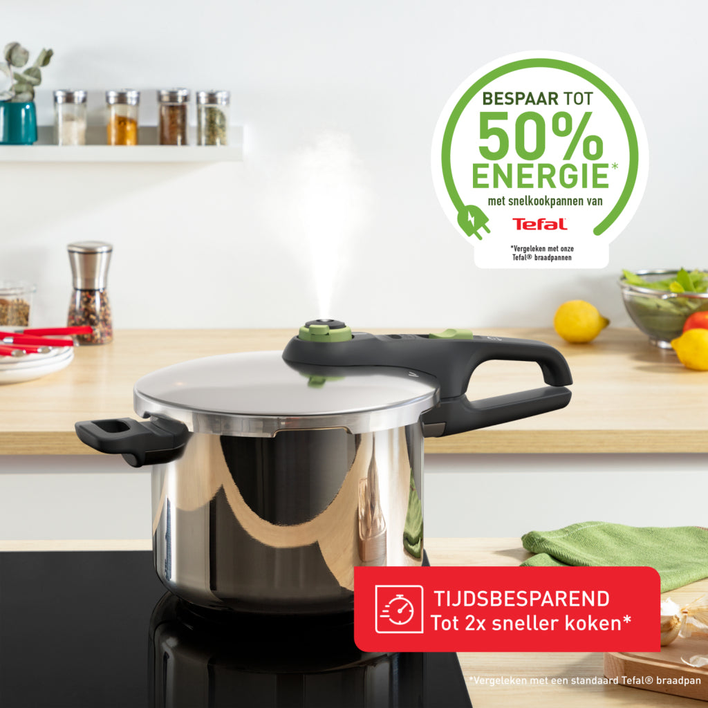 Tefal P25807 Secure 5 trendy pressure cooker 6 liters with steam basket
