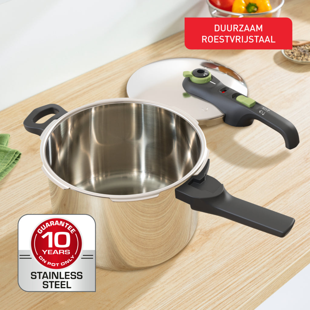 Tefal P25807 Secure 5 trendy pressure cooker 6 liters with steam basket