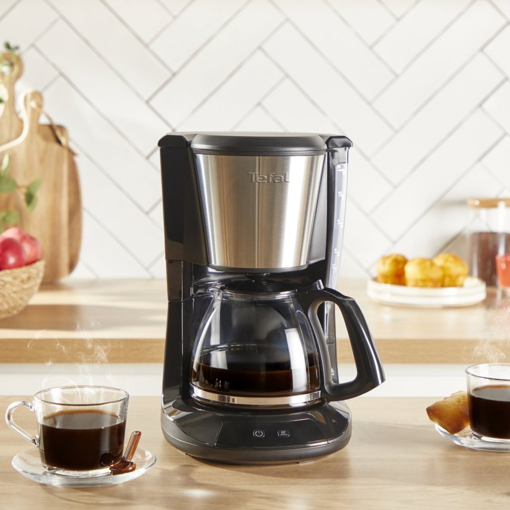 Cafeteira Tefal subito em aço inox 1,25l