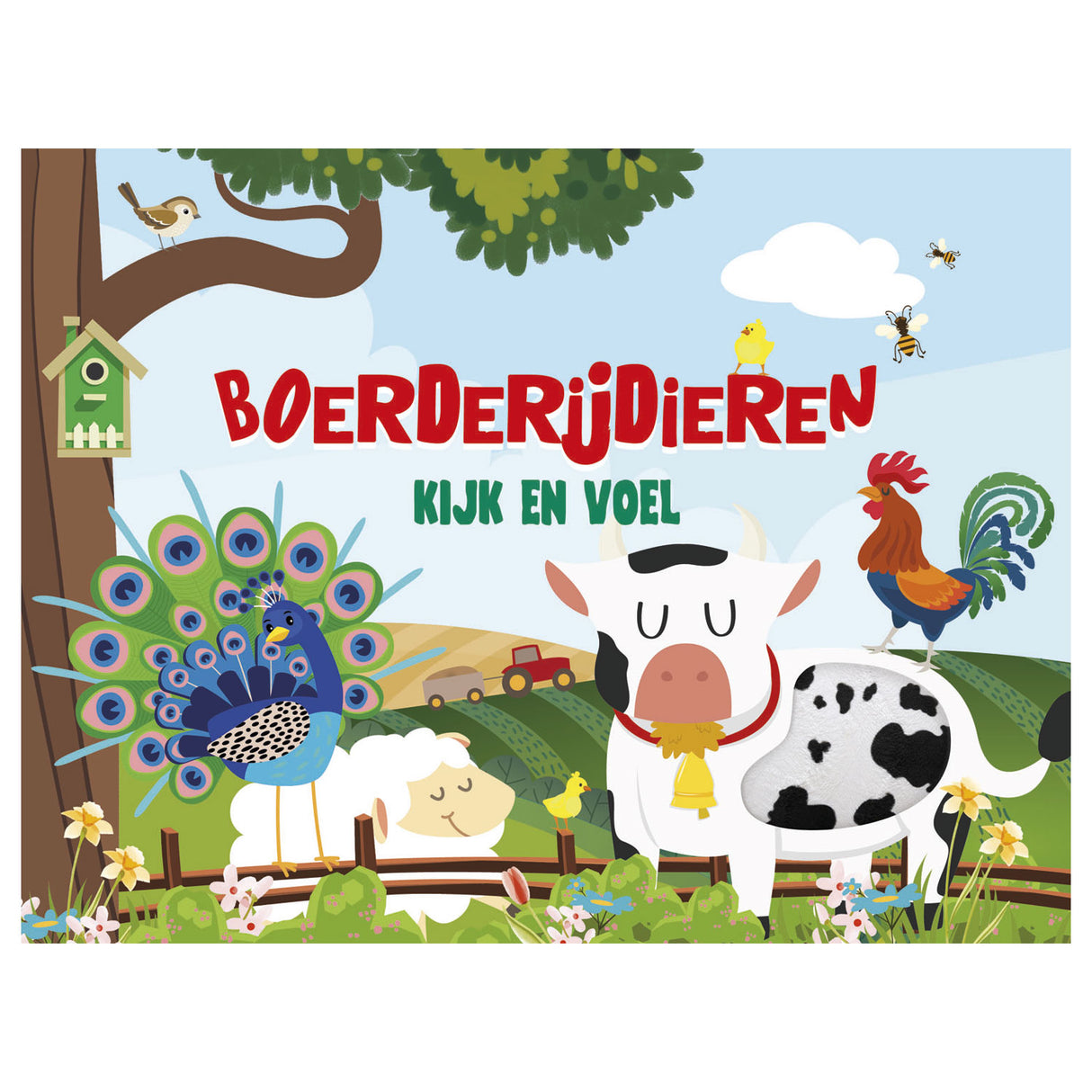 Book look and feel farm animals | 2 pcs