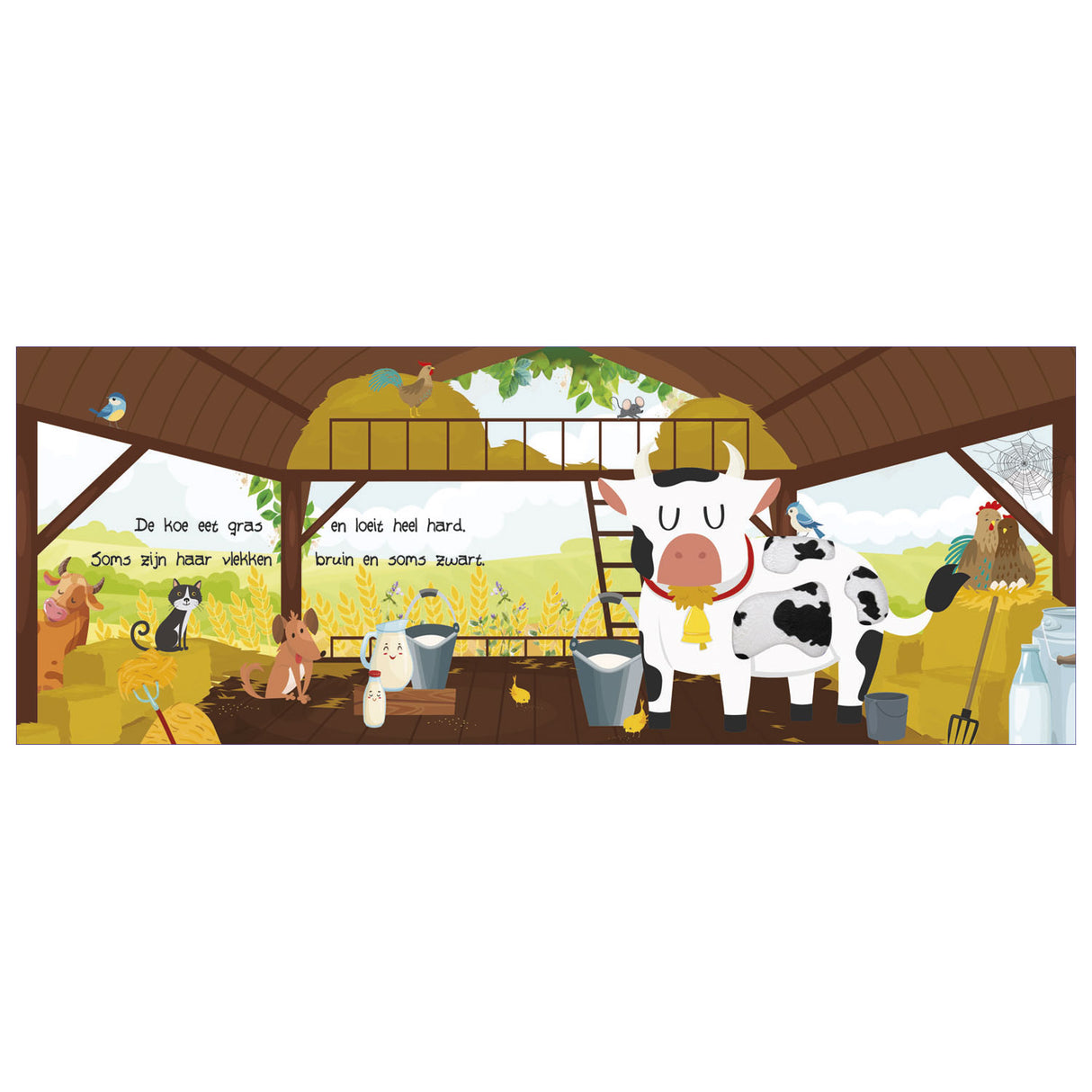 Book look and feel farm animals | 2 pcs