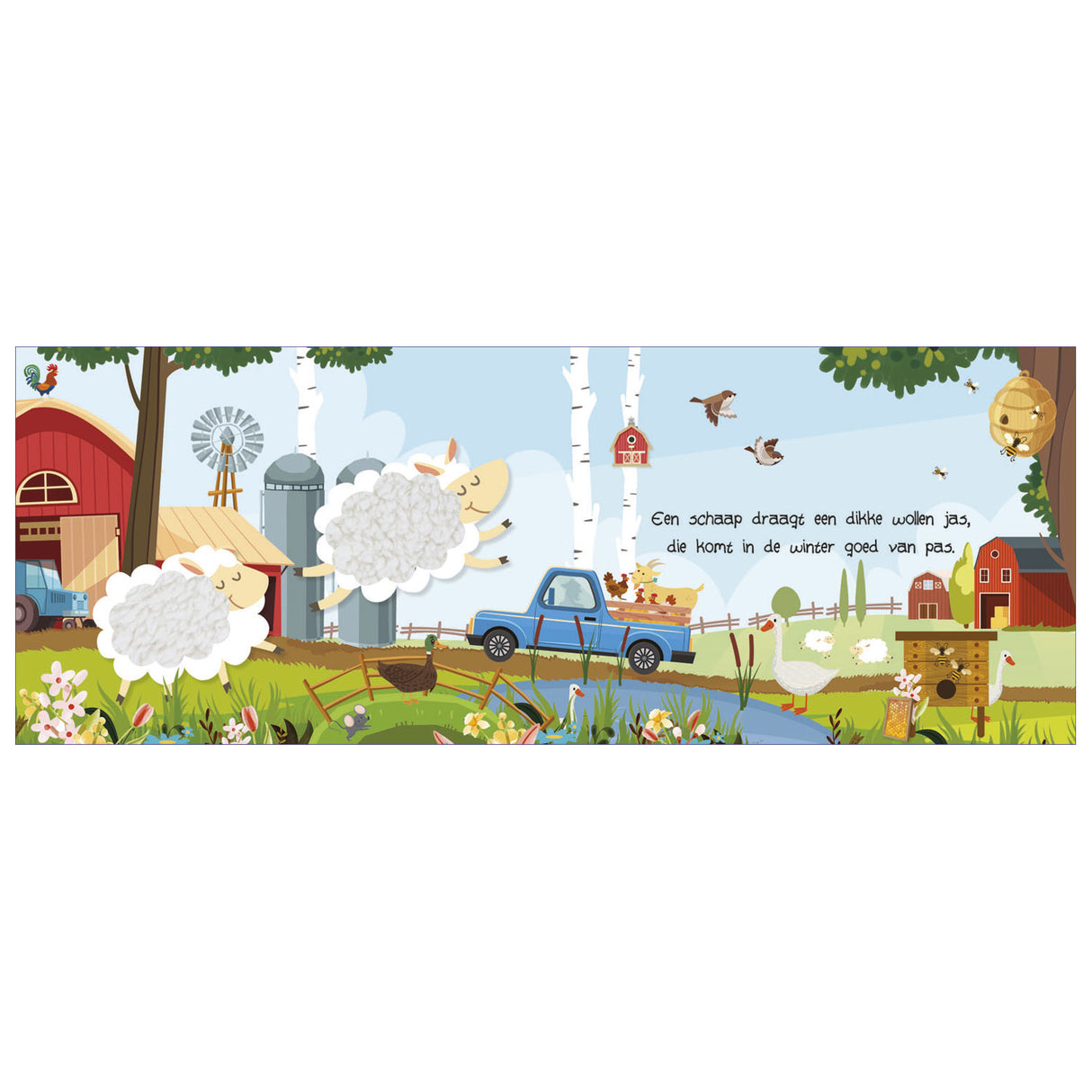 Book look and feel farm animals | 2 pcs
