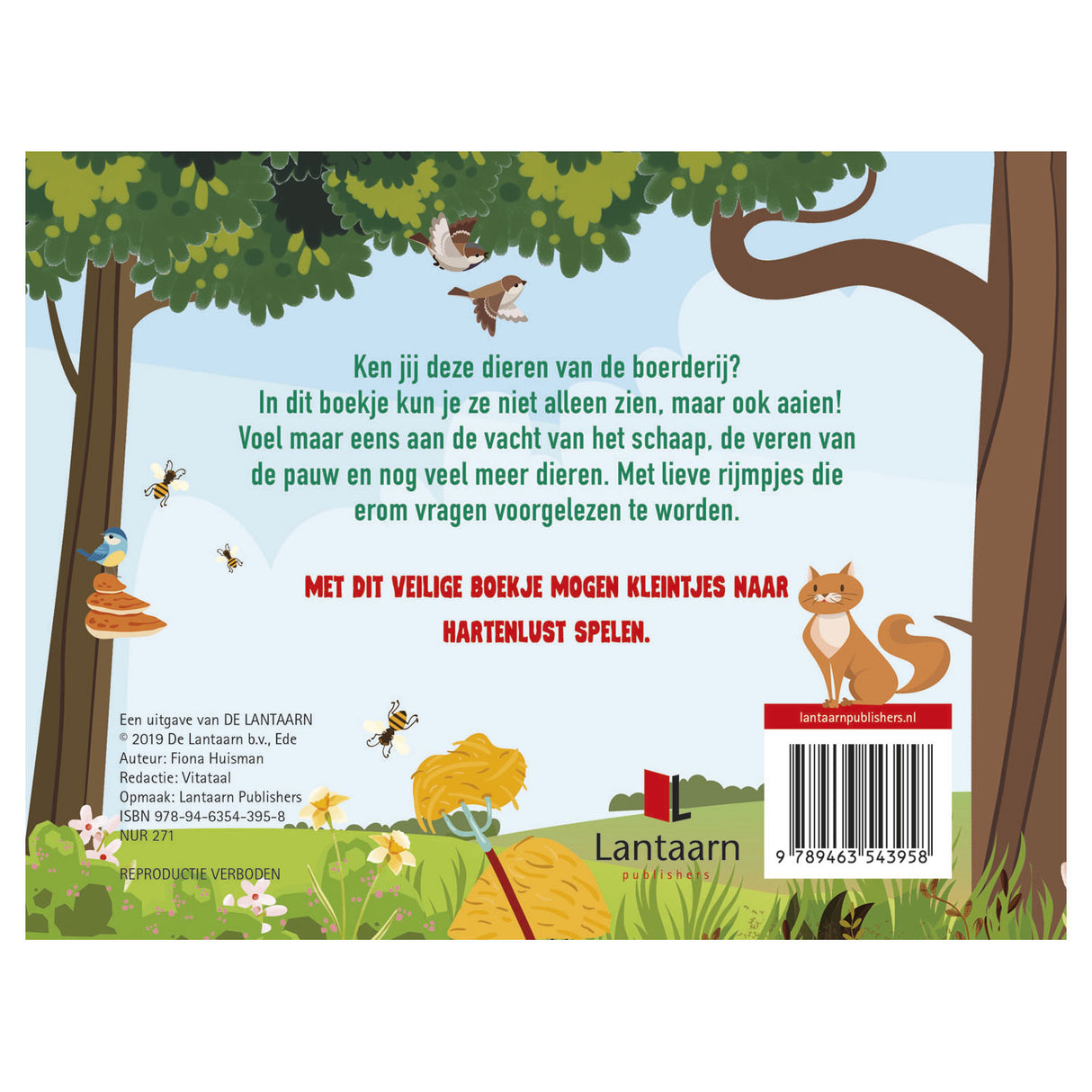 Book look and feel farm animals | 2 pcs