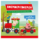 Lantern Publishers Knjiga in Puzzle Train Farm Dieren