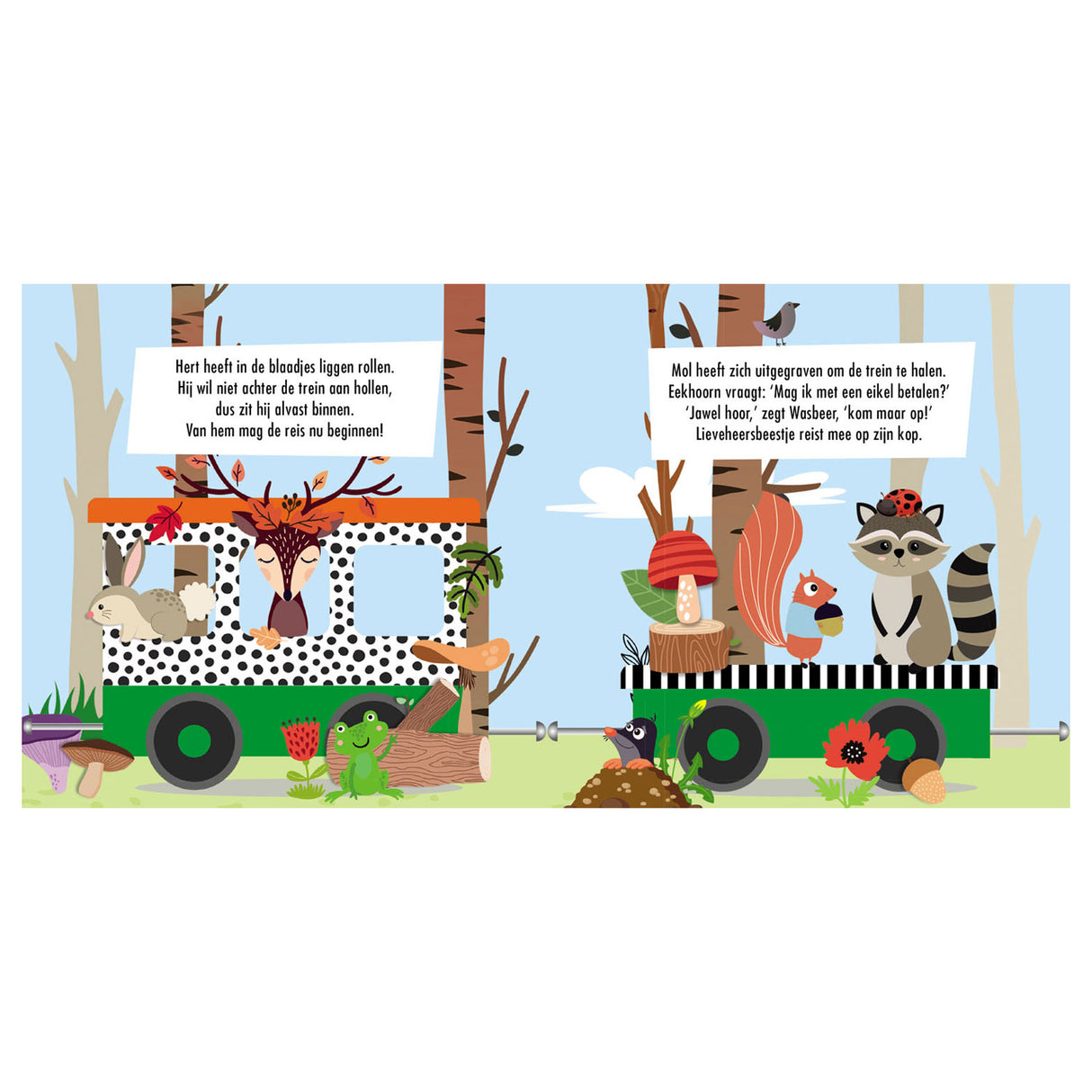 Lantern Publishers Book and Puzzle train Forest Animals