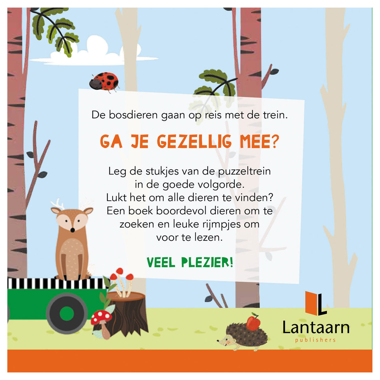 Lantern Publishers Book and Puzzle train Forest Animals