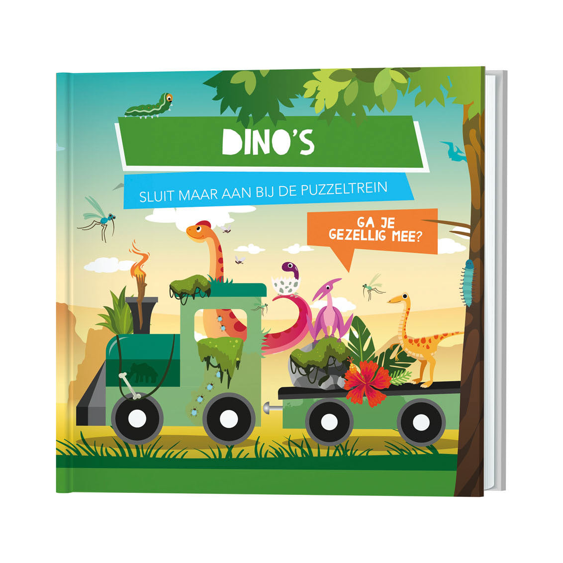 Bog og puslespil tog dino's