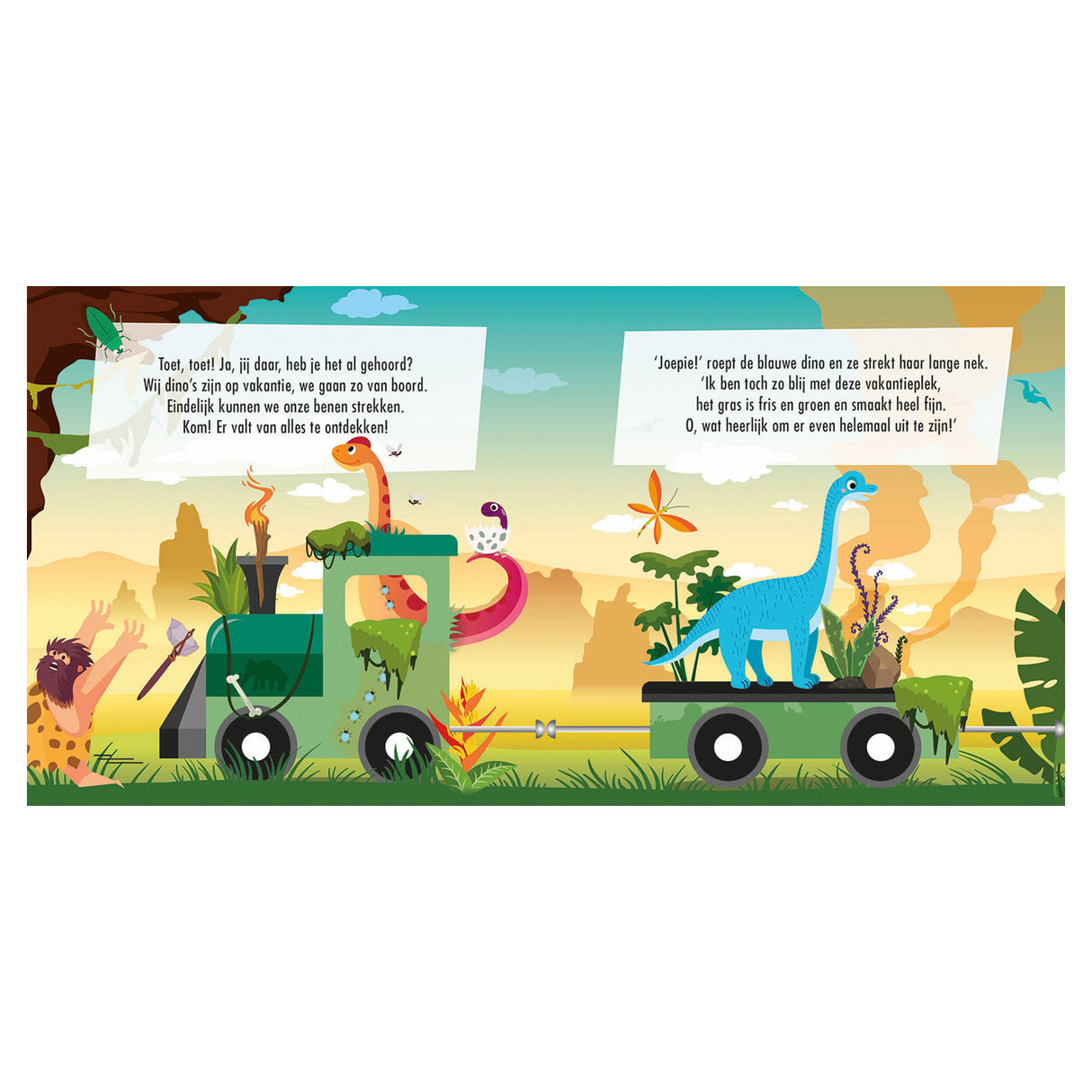 Bog og puslespil tog dino's