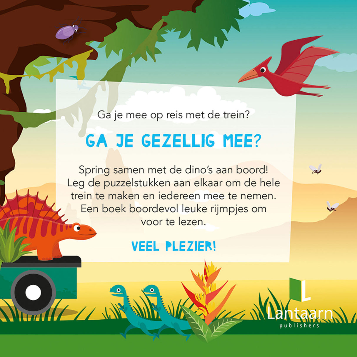 Book and Puzzle train Dino's