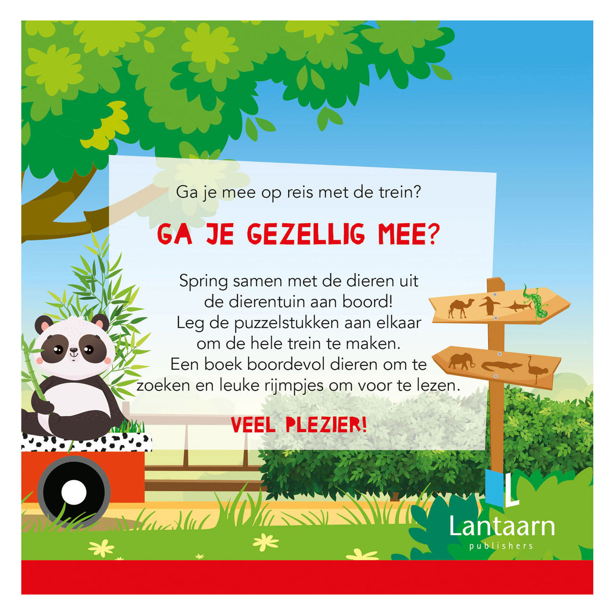 Boek en Puzzeltrein Dierentuin