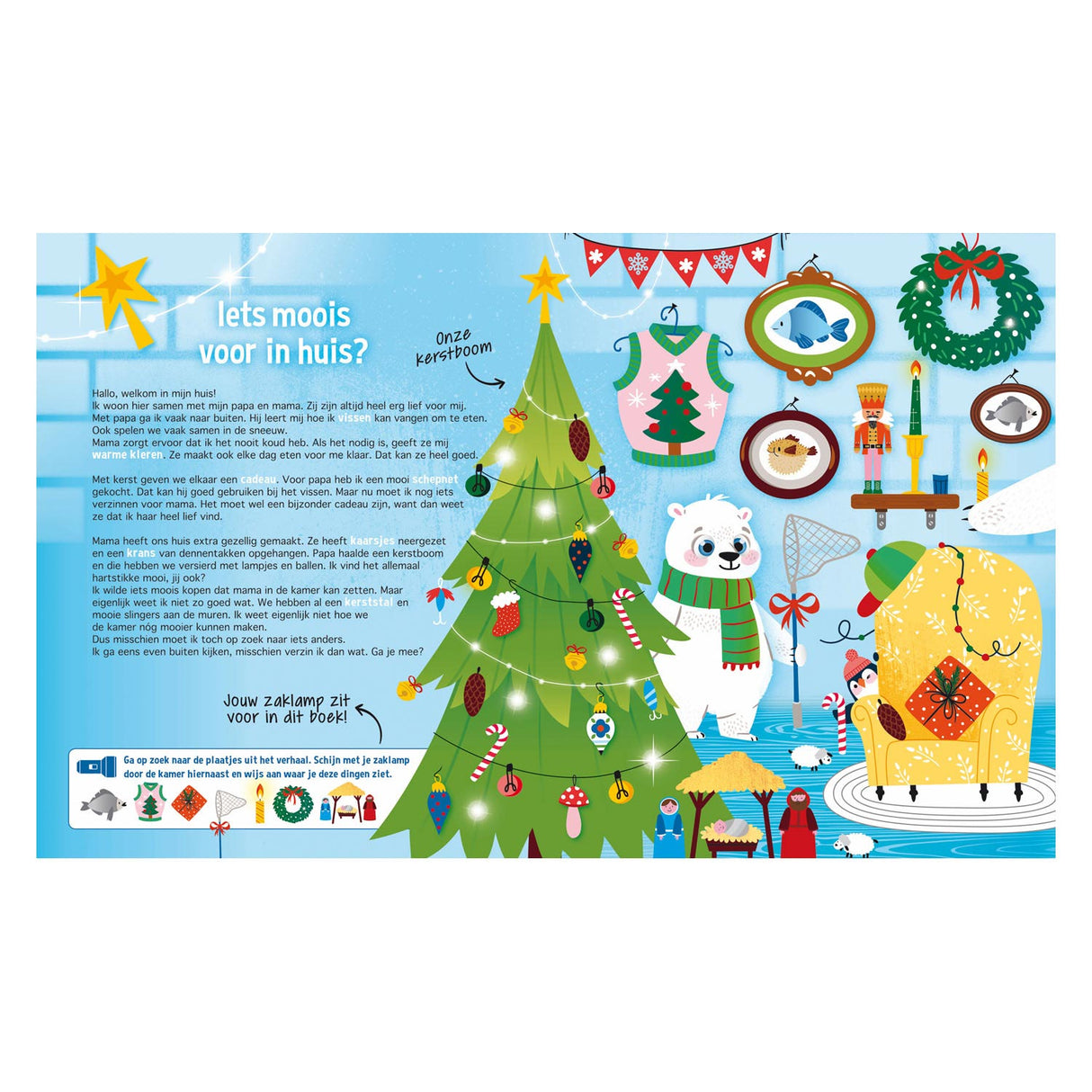 Lantern Publishers search in the Christmas world + cardboard flashlight