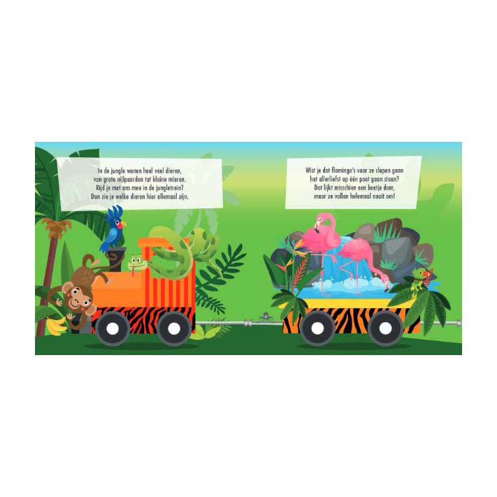 Lantaarn publishers boek en puzzeltrein jungle