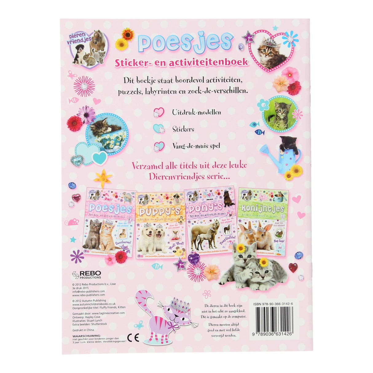 Animales Friends - Libro de actividades y calcomanía de los coños