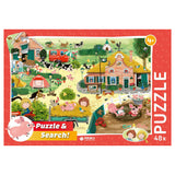 Rebo editori puzzle cas cato farm, 48 pezzi.